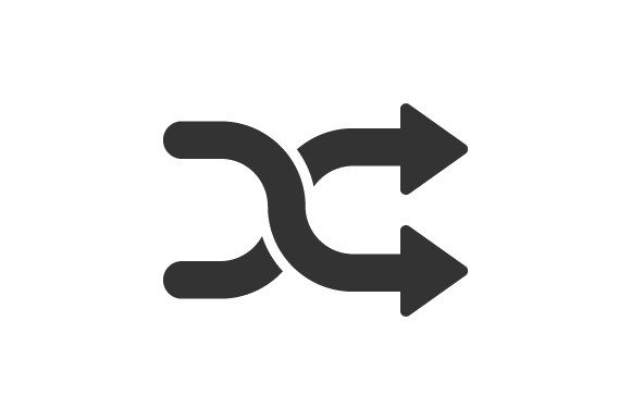 Arrows Shuffle Icon: A Versatile Design Asset