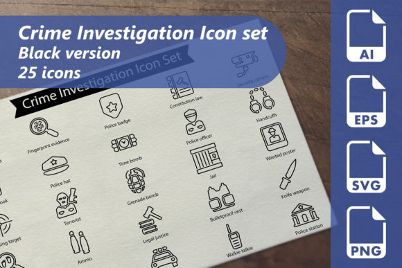 Crime Investigation Line Icon Set: A Comprehensive Guide for Design and Development