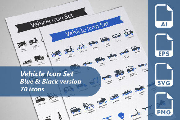 Explore the Versatile Vehicle Icon Set