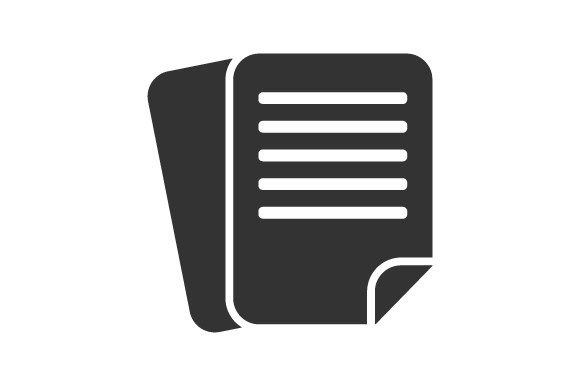 Stylish Document, Paper Icon for Diverse Uses